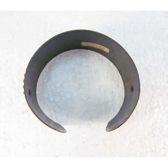 Vintage Southwestern Genuine Copper Cuff Bracelet with Textured Design - Picture 6 of 14